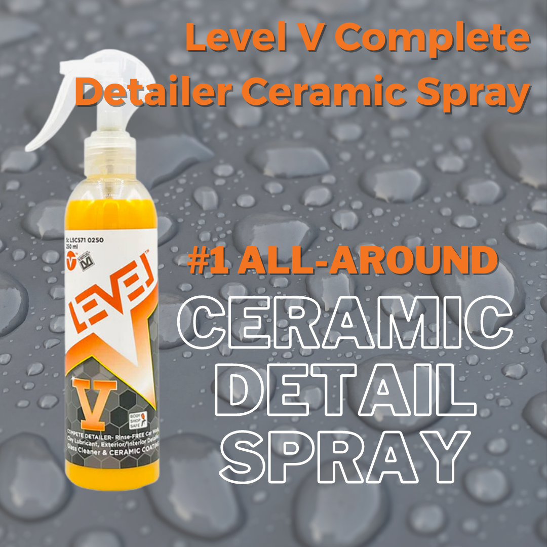 Premium Spray Detailing Kit - Ceramic Coating, Waterless Car Wash & Plastic, Rubber, Vinyl, & Leather Restorer