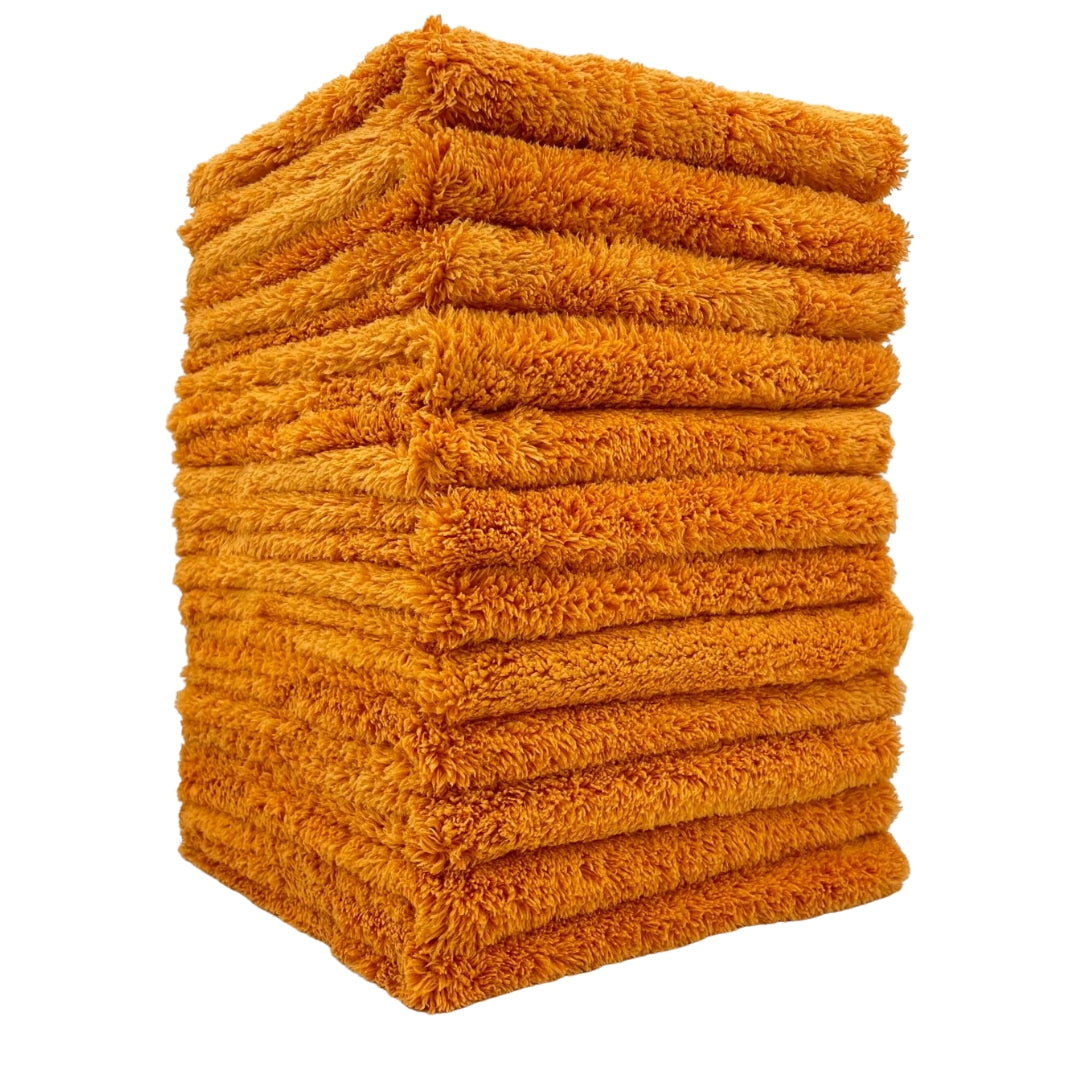 Plush Edgeless Microfiber Towel, Orange